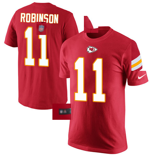 Men Kansas City Chiefs #11 Robinson Demarcus Red Rush Pride Name and Number T-Shirt->kansas city chiefs->NFL Jersey
